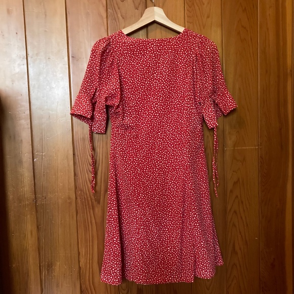 CHRISTMAS Madewell red and white mini dress - Picture 4 of 6